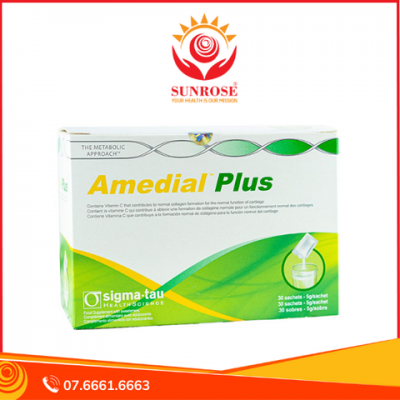 AMEDIAL PLUS TP BVSK Cải Thiện Chức Năng Sụn Khớp Chuẩn Italy Hộp 30 Gói