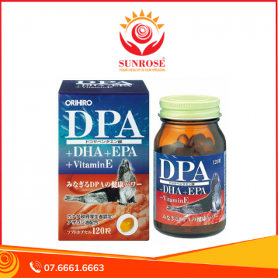 DPA, DHA, EPA, VITAMIN E TP BVSK Tốt Cho Mắt, Não, Tim Mạch Lọ Chuẩn Nhật Bản 120 Viên