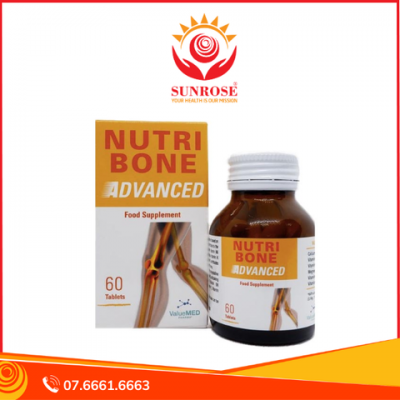 NUTRI BONE ADVANCED TP BVSK Giúp Phát Triển Chiều Cao, Giảm Nguy Cơ Còi Xương, Loãng Xương Chuẩn San Marino Hộp 60 Viên